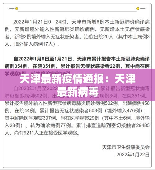 天津最新疫情通报:天津最新病毒 天津最新疫情通报:天津最新病毒